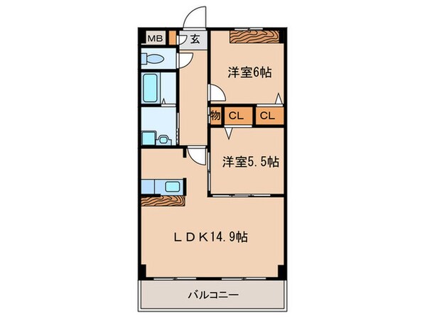 ソシア大口の物件間取画像